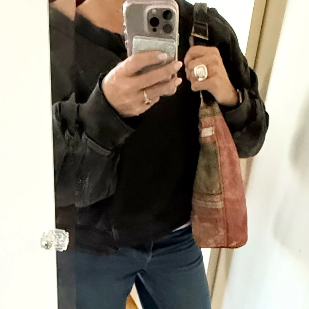 One of a Kind Rogato Upcycled Leather Hobo Bag • Handmade in Portugal